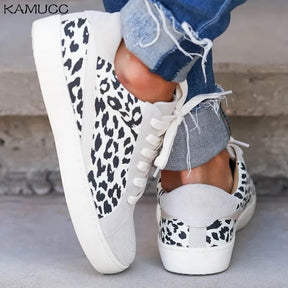 Tênis Feminino Casual Leopardo